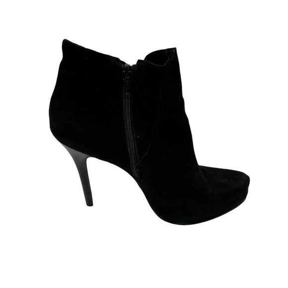 Diego di Lucca Black Suede Stiletto Ankle Boots Size 10 - Picture 7 of 10
